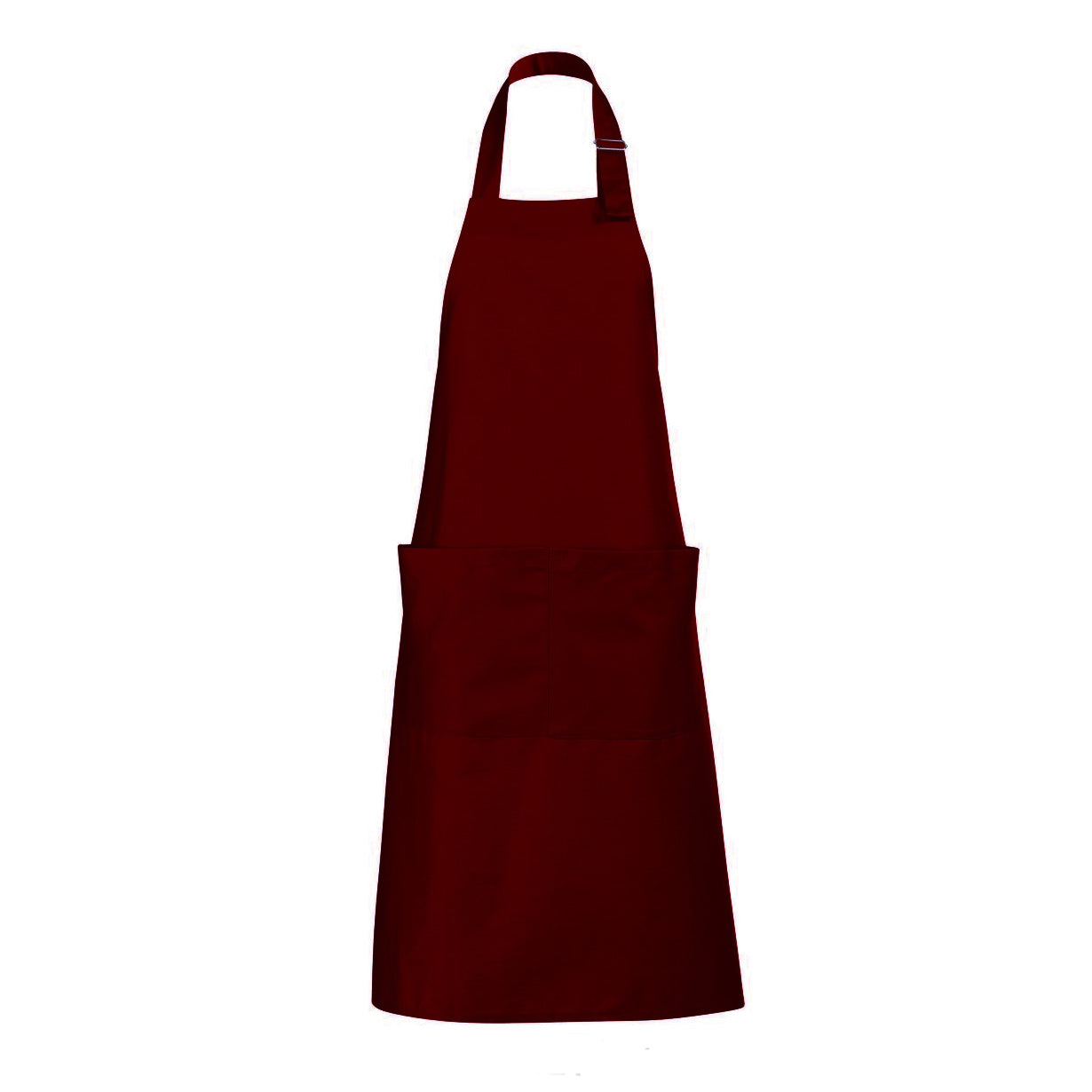 Burgundy - Front - SOLS Unisex Gala Long Bib Apron - Barwear