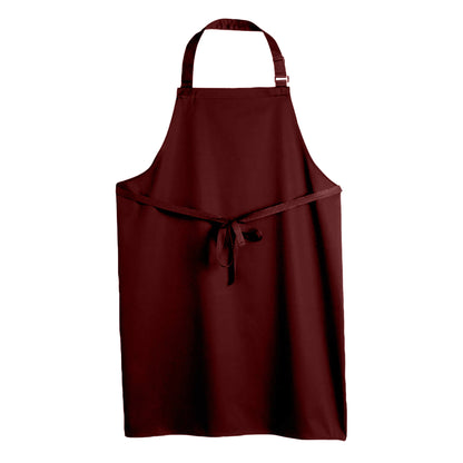 Burgundy - Back - SOLS Unisex Gala Long Bib Apron - Barwear