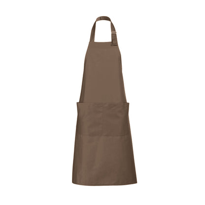 Brown - Front - SOLS Unisex Gala Long Bib Apron - Barwear