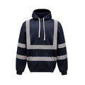 Navy - Front - Yoko Mens Hi-Vis Hoodie