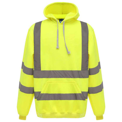 Yellow - Front - Yoko Mens Hi-Vis Hoodie