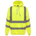Yellow - Front - Yoko Mens Hi-Vis Hoodie