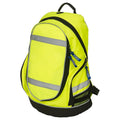 Yellow-Black - Front - Yoko London Hi-Vis Backpack