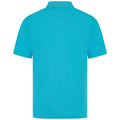 Turquoise - Back - Henbury Mens Pique Polo Shirt