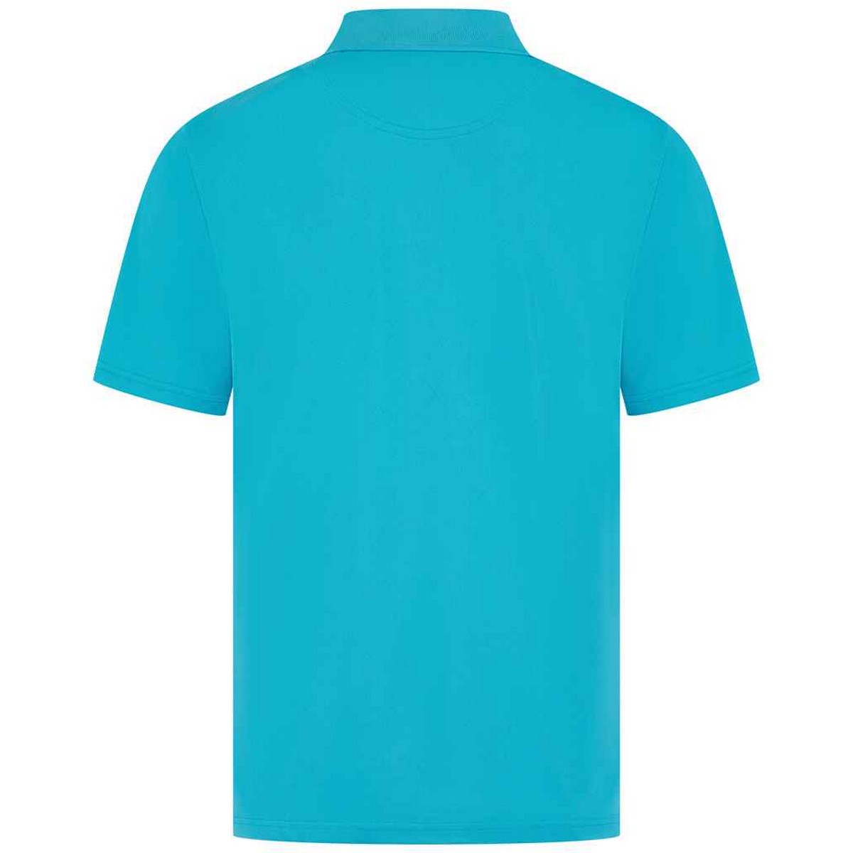 Turquoise - Back - Henbury Mens Pique Polo Shirt