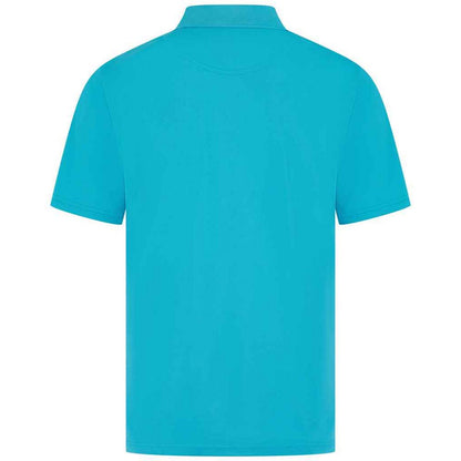 Turquoise - Back - Henbury Mens Pique Polo Shirt