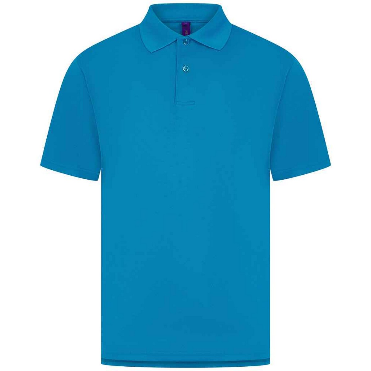 Sapphire Blue - Back - Henbury Mens Pique Polo Shirt