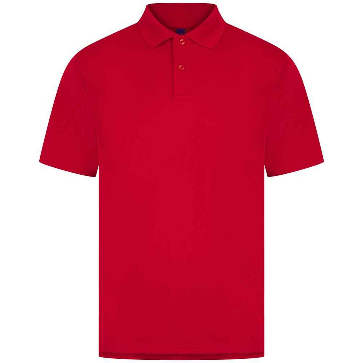 Classic Red - Front - Henbury Mens Pique Polo Shirt