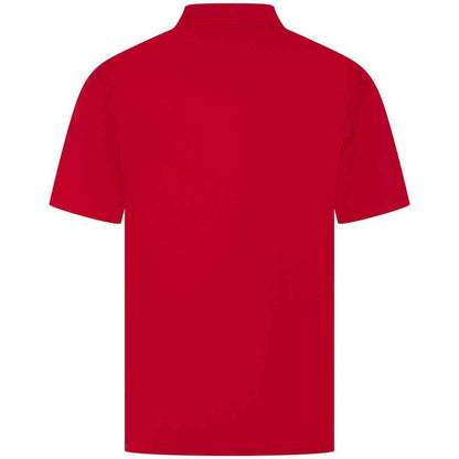Classic Red - Back - Henbury Mens Pique Polo Shirt