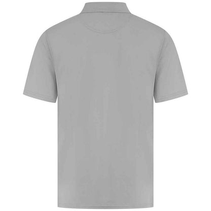 Silver - Back - Henbury Mens Pique Polo Shirt
