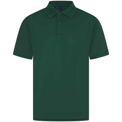 Bottle - Back - Henbury Mens Pique Polo Shirt