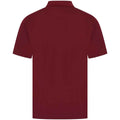 Burgundy - Back - Henbury Mens Pique Polo Shirt