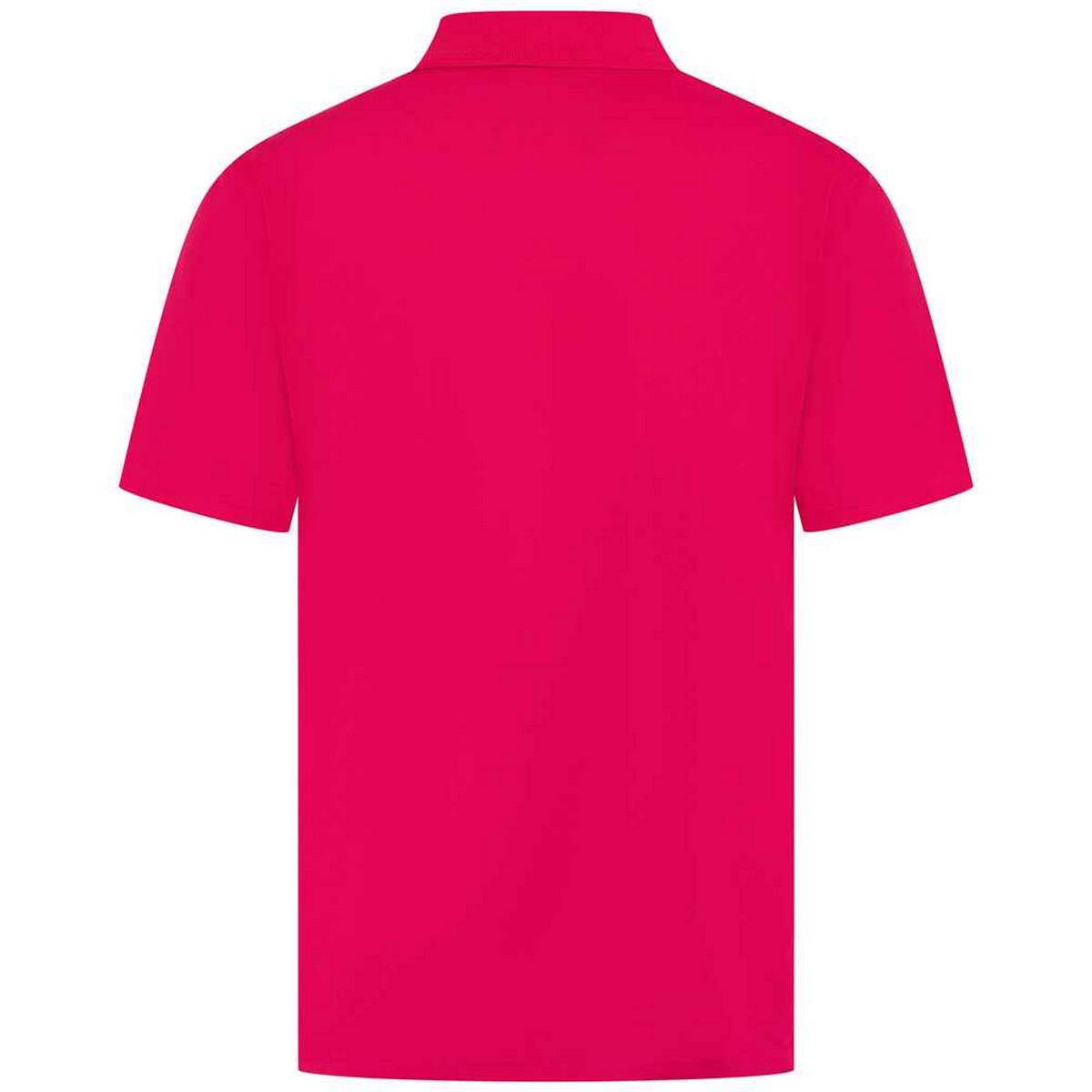 Bright Pink - Back - Henbury Mens Pique Polo Shirt