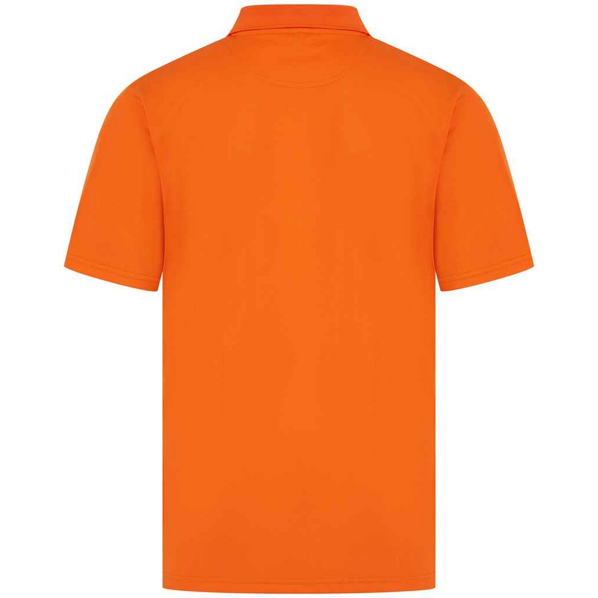 Bright Orange - Back - Henbury Mens Pique Polo Shirt