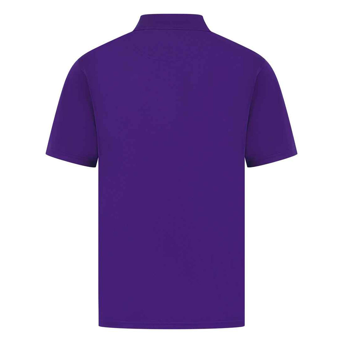 Bright Purple - Back - Henbury Mens Pique Polo Shirt