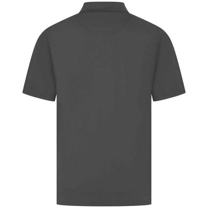 Charcoal - Back - Henbury Mens Pique Polo Shirt