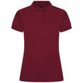 Bright Purple - Front - Henbury Womens-Ladies Pique Polo Shirt