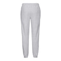 Heather Grey - Back - Fruit of the Loom Mens Classic Elasticated Hem Jogging Bottoms