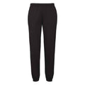 Black - Front - Fruit of the Loom Mens Classic Elasticated Hem Jogging Bottoms