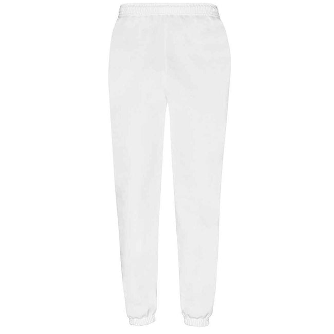 White - Front - Fruit of the Loom Mens Classic Elasticated Hem Jogging Bottoms