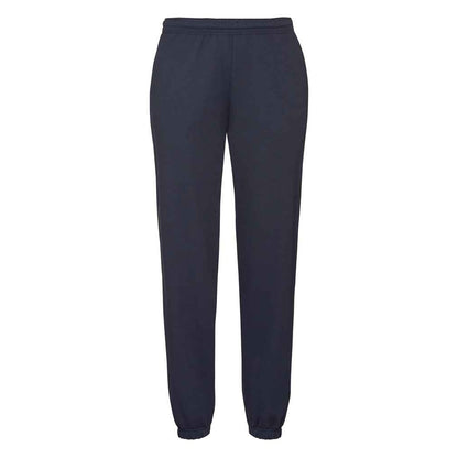 Deep Navy - Front - Fruit of the Loom Mens Classic Elasticated Hem Jogging Bottoms