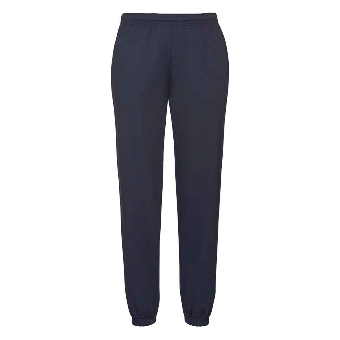 Deep Navy - Front - Fruit of the Loom Mens Classic Elasticated Hem Jogging Bottoms