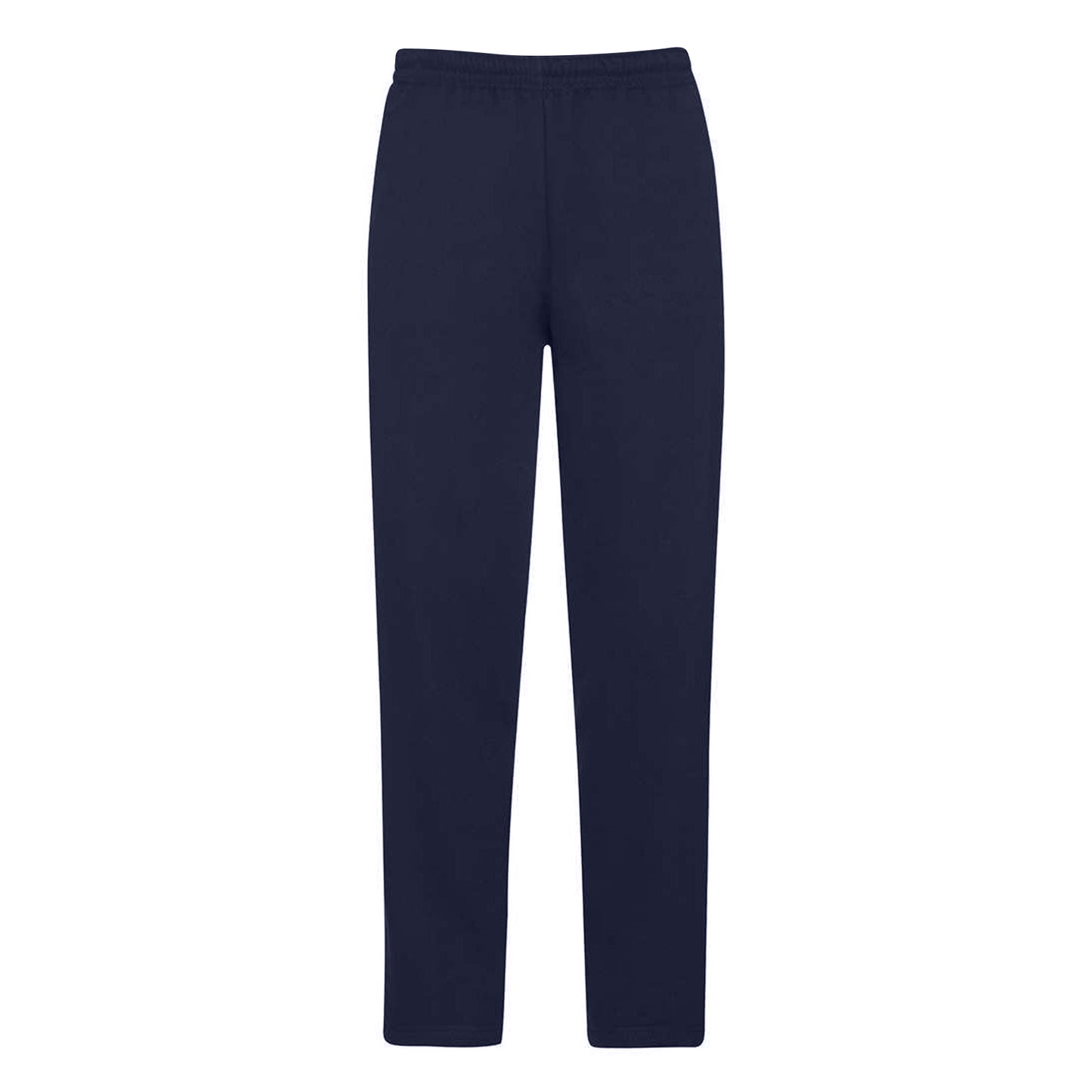 Deep Navy - Back - Fruit of the Loom Mens Open Hem Jogging Bottoms