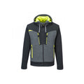 Grey-Black-Yellow - Front - Portwest Mens Zipped Hoodie
