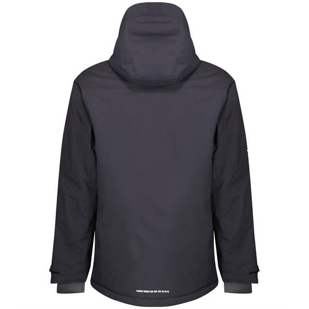 Grey-Black - Back - Regatta Mens X-Pro Marauder III Insulated Jacket