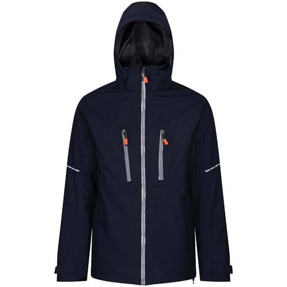 Navy-Grey - Front - Regatta Mens X-Pro Marauder III Insulated Jacket