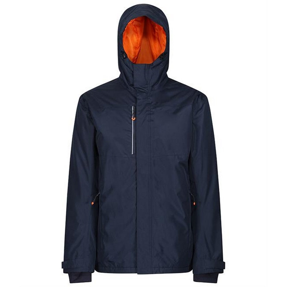 Navy-Magma Orange - Front - Regatta Mens Thermogen Powercell 5000 Jacket