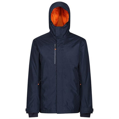 Navy-Magma Orange - Front - Regatta Mens Thermogen Powercell 5000 Jacket