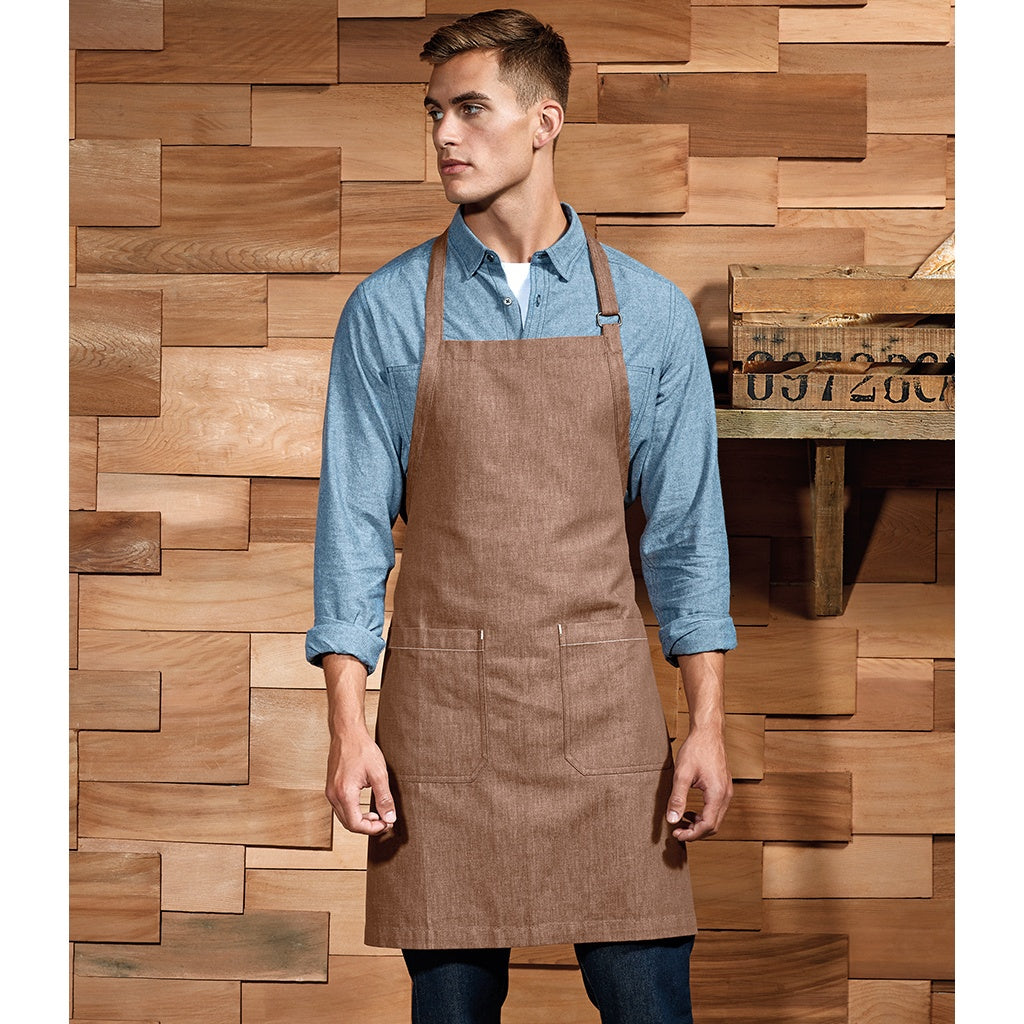Brown Denim - Back - Premier Organic Cotton Full Apron