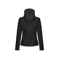 Black - Side - Regatta Womens-Ladies Venturer Hooded Soft Shell Jacket