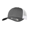 Dark Grey-White - Front - Flexfit Unisex Adult Two Tone Trucker Cap