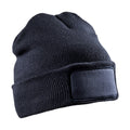 Navy - Front - Result Genuine Recycled Unisex Adult Double Knit Beanie