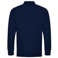 Navy - Back - PRO RTX Mens Pro Piqué Long-Sleeved Polo Shirt