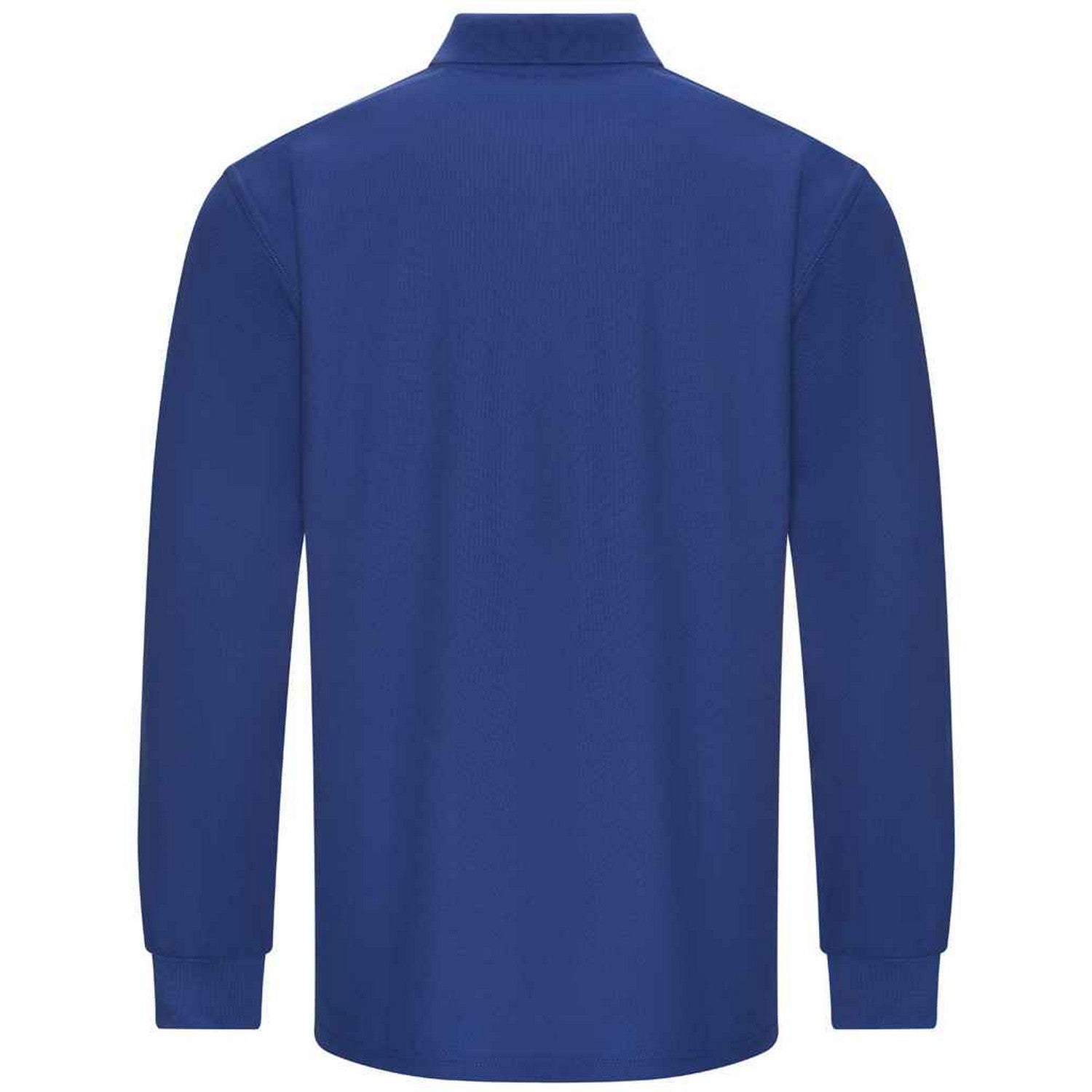 Royal Blue - Back - PRO RTX Mens Pro Piqué Long-Sleeved Polo Shirt
