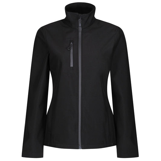 Black - Front - Regatta Womens-Ladies Honestly Made Recycled Soft Shell Jacket