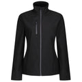 Black - Front - Regatta Womens-Ladies Honestly Made Recycled Soft Shell Jacket