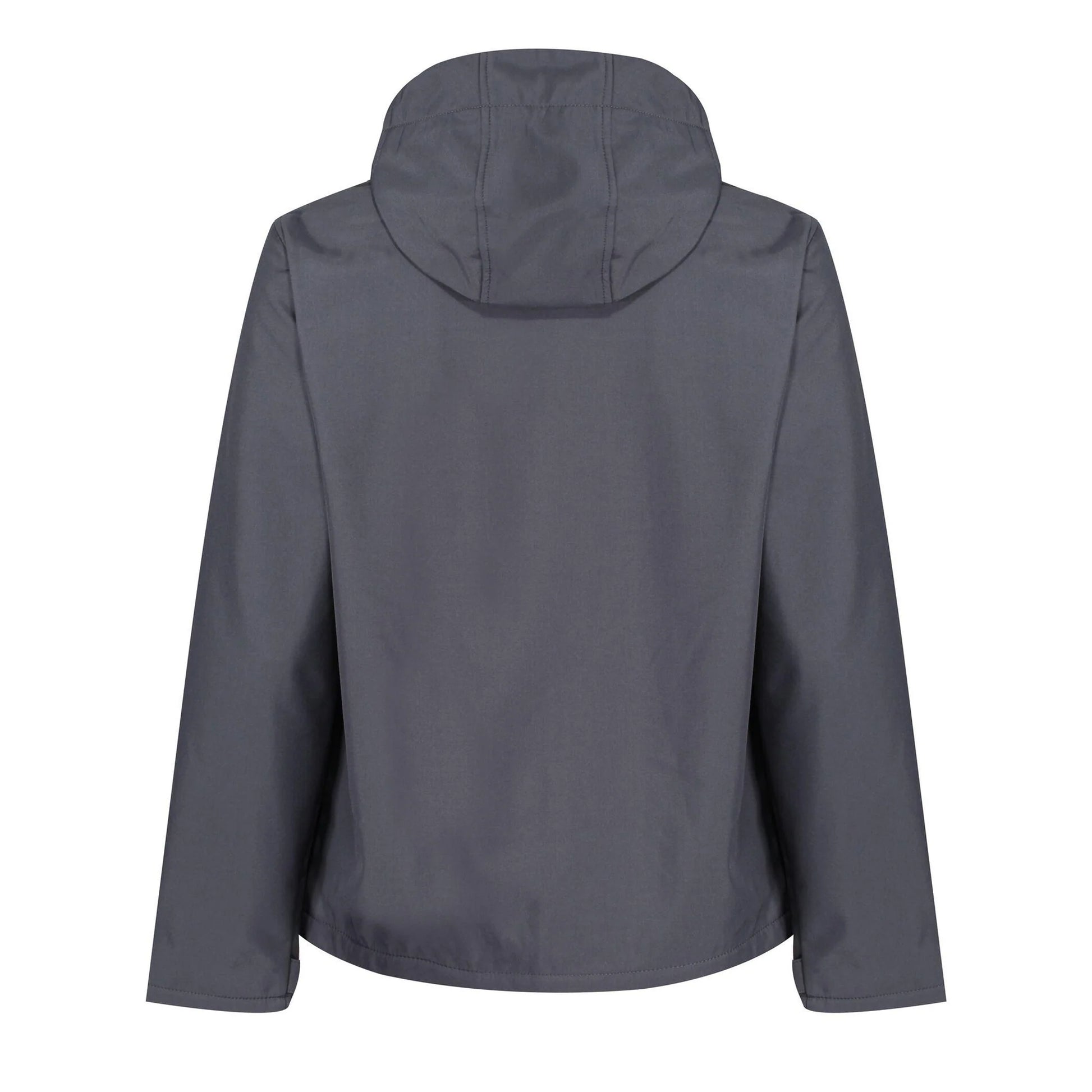 Seal Grey-Black - Back - Regatta Mens Venturer Hooded Soft Shell Jacket