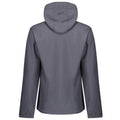 Seal Grey-Black - Back - Regatta Mens Venturer Hooded Soft Shell Jacket