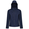 Navy-Navy - Front - Regatta Mens Venturer Hooded Soft Shell Jacket