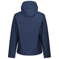 Navy-French Blue - Back - Regatta Mens Venturer Hooded Soft Shell Jacket