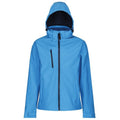 French Blue-Navy - Front - Regatta Mens Venturer Hooded Soft Shell Jacket