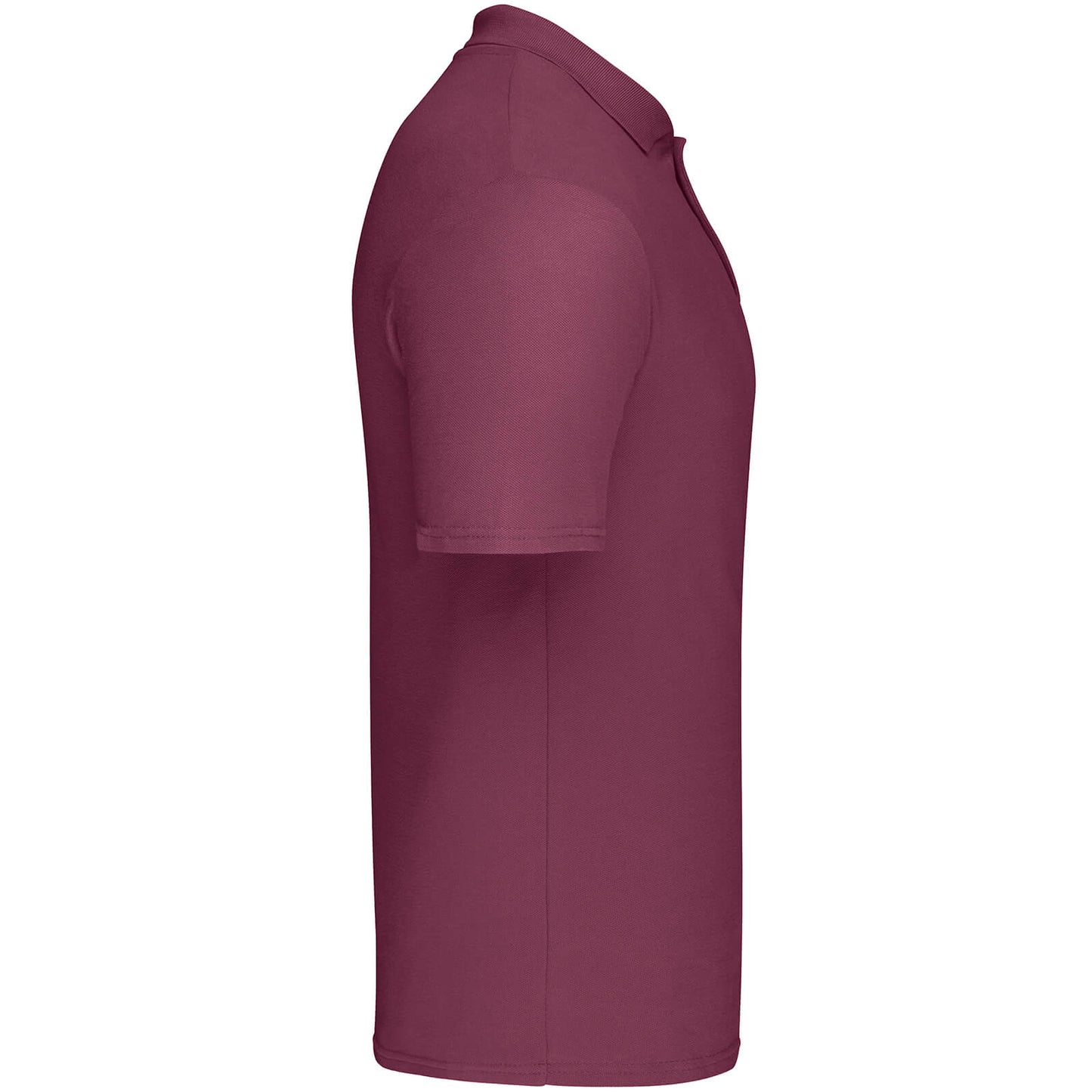 Burgundy - Side - Fruit Of The Loom Mens Original Pique Polo Shirt