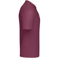 Burgundy - Side - Fruit Of The Loom Mens Original Pique Polo Shirt