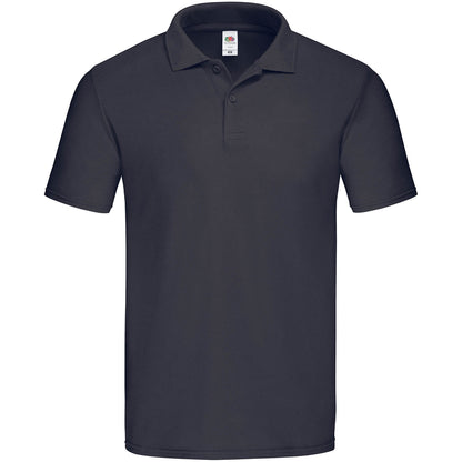 Deep Navy - Front - Fruit Of The Loom Mens Original Pique Polo Shirt