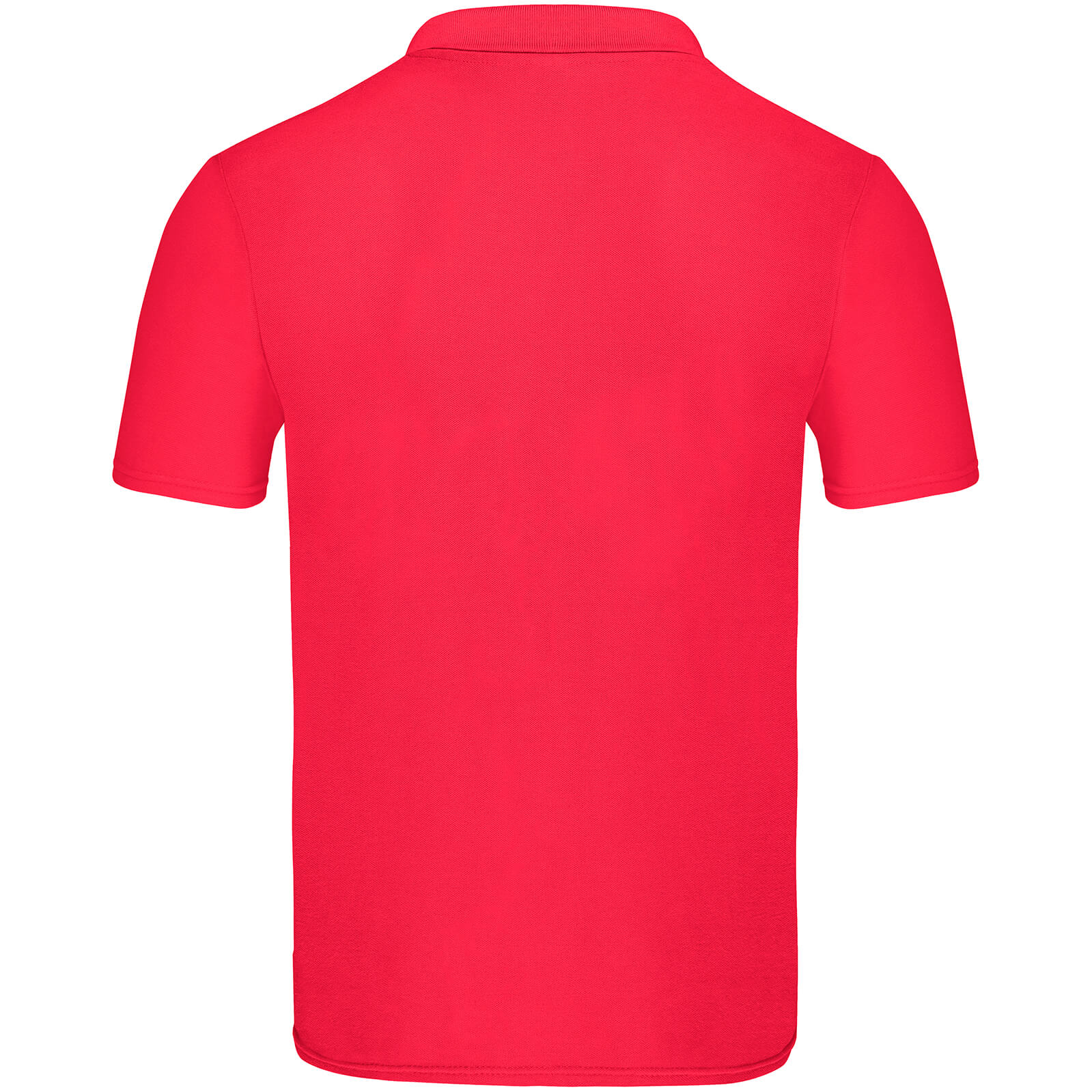 Red - Back - Fruit Of The Loom Mens Original Pique Polo Shirt