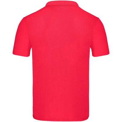 Red - Back - Fruit Of The Loom Mens Original Pique Polo Shirt